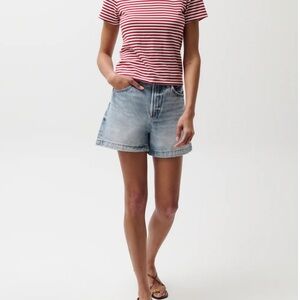 Pistola High Rise Saige A-line Denim Short in French Riviera - women’s 27